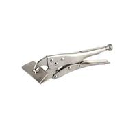 Silver high Carbon Steel C clamp, 10 Inch Adjustable Vise Grip Locking Pliers Set Pack of 6 Multifunction Welding Clamps(Flat Head)