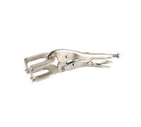 Silver high Carbon Steel C clamp, 10 Inch Adjustable Vise Grip Locking Pliers Set Pack of 6 Multifunction Welding Clamps(U Type)
