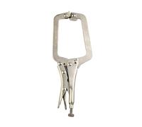 Silver high Carbon Steel C clamp, 9 Inch C Type Locking Clamp Vise Grip Pliers for Welding and Woodworking Silver
