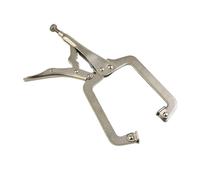 Silver high Carbon Steel C clamp, 9 inches Silver C Clamp Locking Vise Grip Welding Pliers Wood Tenon Locator Tool
