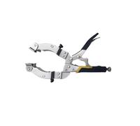 Silver high Carbon Steel C clamp, Locking C-Clamp Pipe and Tube Clamp with 4 Pads Vise Grip for Welding Woodworking 11 Inches