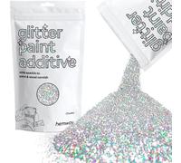 Silver Holographic Glitter Paint Additive Chunky 100g for Adding Sparkle to Paints & Varnish | Paint Walls Sparkly Add to Emulsion, Acrylic or Lacquer Indoor | Hemway