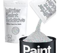 Silver Holographic Glitter Paint Additive Fine 100g for Adding Sparkle to Paints & Varnish | Paint Walls Sparkly Add to Emulsion, Acrylic or Lacquer Indoor | Hemway