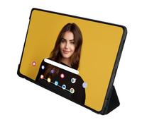 Silver HT Magnetic Case for Samsung Galaxy Tab A9+ (SM-X210 SM-X215 LTE SM-X216 5G) with Stand Function Black