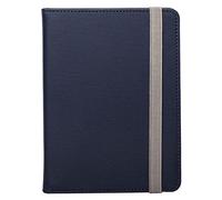 Silver HT - Universal Bookcase Wave Case for eBooks, 6 Inch eBooks, Blue Compatible with Kobo Clara HD, BQ Cervantes, Sony Reader, Amazon Kindle, Wolder, etc