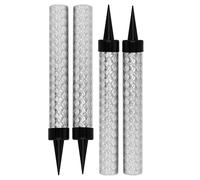 Silver Ice Sparkling Fountain Candles 12cm - 4 PK Cake Topper Sparkler for Birthday, Wedding, New Year, Anniversary Decoration, Special Celebrations Decor - Bright Fountain Candles for Birthday Cake