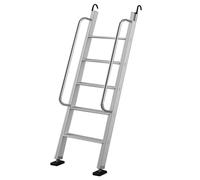 Silver Interior Bunk Bed Ladder, Basement Window Well Egress Ladder, 330 LB Load Capacity/ Universal Motorhome Straight Ladder for Top Bunk Camper House RV, Aluminum ( Color : Silver , Size : 5 Steps
