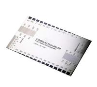 Silver International Measurement Standard String Action Ruler Gauge Guitar Luthier Tool Durable and Useful Acoustic and Classical Guitar Parts,Guitar and Bass Accessories,Instrument Accessories