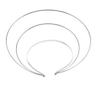 Silver Iron Multi Layer Metal Headband DIY Base for Women | Matte Coated Finish, Secure Universal Fit, Vintage Style for Cultural Events and Formal Party Wear