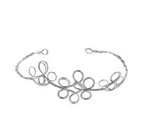 Silver Iron Wire Hair Band Blank Frame for DIY Headpiece