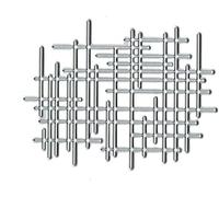 Silver Irregular Lines Metal Cutting Dies for Card Making, Paper Embossing Die-Cuts Sets, Stencils for Holiday Christmas Decoration，DIY Scrapbooking Photo Album Arts Crafts Templates,Scrapbooking