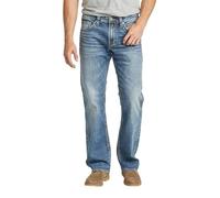 Silver Jeans Co. Men's Zac Relaxed Fit Straight Leg Jeans, Classic Dark Indigo, 38W x 32L