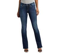 Silver Jeans Co. Women's Suki Curvy Fit Mid Rise Slim Bootcut Jeans, Vintage Dark Wash, 29W x 33L