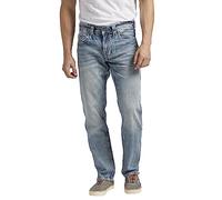 Silver Jeans - Mens Eddie Athletic Fit Tapered Jeans, Color Indigo, Size: 31W x 34L