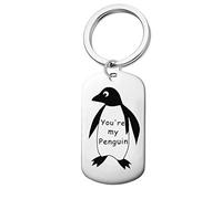 Silver Keychain You'Re My Penguin Little Penguin Keyring Rings Couple Gifts d