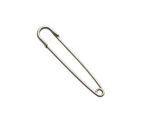 Silver Kilt Pin - Heavy Duty Plain Safety Pin Design | Traditional Scottish Highland Kilt Accessory | Simple Metal Kilt Fastener for Tartan Kilts and Outfits