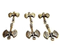 Silver Knight 6 x Labrys, Battle Axe, Double Headed Axe Charms, Jewellery Making, Arts and Crafts