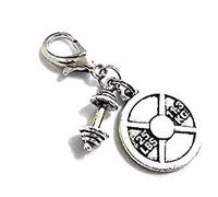 Silver Knight Bodybuilding Zipper Pull, Weight Training Keyring Clasp, Personal Trainer Gifts, Fitness and Gym Keychain Accessories, Fitness Jewelry