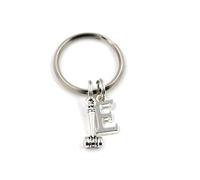 Silver Knight Gavel Key Ring, Personalized Gavel Keychain, Lawyers Keyring, Initial, Lawyer Gifts, Law Student, Law School, Auctioneer in a Gift Bag