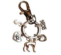 Silver Knight Personalised Greyhound, 'Best Friend', 'I Love My Dog' Keyring with Initials & Year