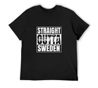 Silver Koenigsegg Agera Straight Outta Sweden Cool Car Men's T Shirt T-Shirt Black XL