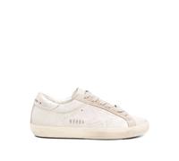 Silver Lace-Up Rubber Sole Trainers - female - Golden Goose - Sneakers - Beige - 5 UK - Shoes 5 UK