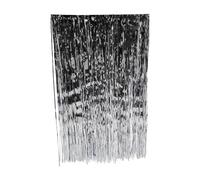 Silver Lametta Garland 1.2m - Metallic PVC Christmas Decoration for Parties, Events, and Window Displays - 120cm x 46cm