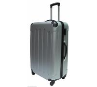 (Silver, Large) Hampton & Stewart Spinner wheel HardShell Suitcase