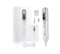 (Silver) Laser Plasma Lcd Pen Set Beauty Instrument Removal Skin Wart Tattoo Mole Tools