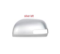 (silver left) Car Wing Door Side Mirror Cap Shell House Exterior Rearview Mirror Cover Lid For Toyota Rav4 Rav 4 2009 2010 2011 2012 2013