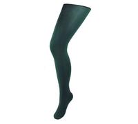 Silver Legs 100 Denier Opaque Tights (Bottle Green)