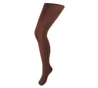 Silver Legs 100 Denier Opaque Tights - Brown