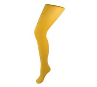 Silver Legs 40 Denier Semi-Opaque Tights - Mustard - One Size