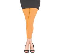 Silver Legs 50 Denier, Microfibre Footless Tights for Women, One Size Fits 36-42", Over 20 Colour Options, Italian Made (Nylon Blend, Neon Orange)
