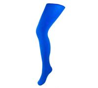 Silver Legs100 Denier Opaque Tights - Royal Blue