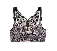 ( Silver leopard, 38C) Secrets Comfort Rose Bra Floral Secrets No Wire Bra