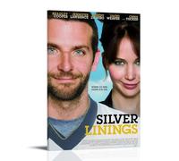 Silver Linings Playbook 2012 Poster Decoration Vibrant High-end Wall Posters Retro Room Decorations Classic Art Posters Suitable For Teenagers Living Rooms BedroomsFrame-style24x36inch(60x90cm)