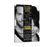 Silver Linings Playbook Canvas Poster - Romantic Drama Movie, Inspiring Wall Art Decor (4) Artworks Picture Print Poster Wall Art Painting Canvas Decor Home Posters 12x18inch(30x45cm)