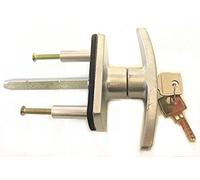 Silver Long Spigots 35mm NEW GARAGE DOOR SPARES, PARTS, HENDERSON MERLIN, DORIC, KING, T BAR LOCK HANDLE