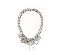 Silver Love, Sex And Money Necklace Caramel Vintage Jewellery Silver One Size