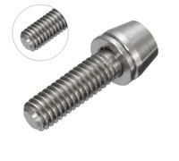 (Silver) M5x16mm Titanium Ti Bolts Allex Hex Stem Tapered Head Screw with Washer