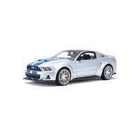 (Silver) Maisto 1:24 2014 Ford Mustang Street Racer Sports Car Static Die Cast Vehicles Collectible Model Car