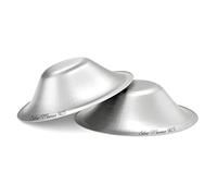 Silver Mamas 925 Silver Nursing Cups for Nursing Newborn, Silver Nipple Covers Breastfeeding, Healing Cups, Newborn Essentials Must Haves, Soothe Sore and Cracked Nipples (Large)