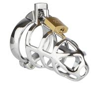 silver Man Trap Metal Chastity Cage