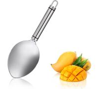 Silver Mango Slicer, Mango Cutter Tool Watermelon Cutter Slicer Tool, Mango Prep Tool, Stainless Steel Watermelon Peeler Kiwi Cutting Tools, Mango Cutter Divider Corers