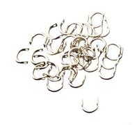silver medium, Easy-Spin Clevises for DIY Spinnerbait Fishing Lures - 100-Piece Metal Tackle Craft Set, Compatible with Spoon Spinners, Walleye & Alabama Rigs, Freshwater and Saltwater Use