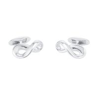 Silver Mens Classic Infinity Cufflinks