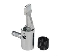 Silver Metal 6mm Tire Inflator Pump Hose Adapter Valve Connector For Truck Bus Wheel Inner Core Replacement With Spring Seal 1 Piece(2pc)