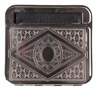 Silver Metal Cigarette Rolling Machine 70mm - Automatic Tobacco Roller, Portable Tin Box Case, Smoking Accessory for Roll Your Own (0125010-2)