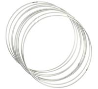 Silver Metal Dreamcatcher Rings 35 Pcs 8 Inch Wire Circles for Craft Sturdy 3Mm Thick Metal Hoops for Diy Dreamcatchers Macrame Plant Hangers Home Decoration